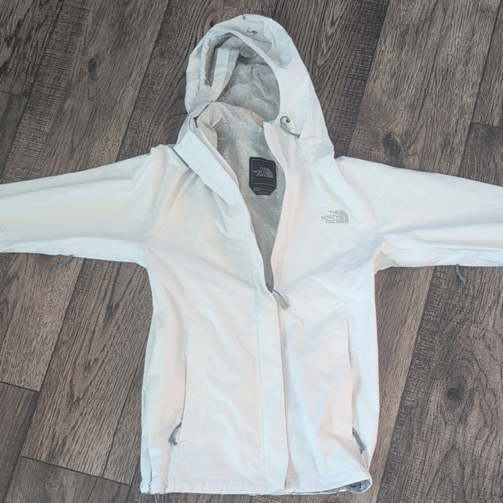 The North Face Light Gray Hooded Jacket